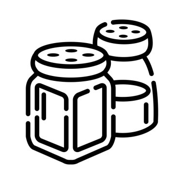 Salp, biber ağı ikonu. Vektör illüstrasyonu 