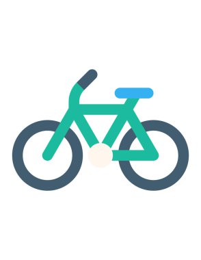 bisiklet, simge, vektör illüstrasyonu 