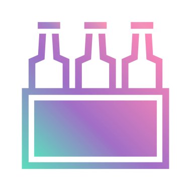 bira, ikon, vektör illüstrasyonu  