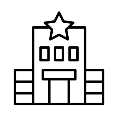 Polis oluşturma çizgisi vektör simgesi.