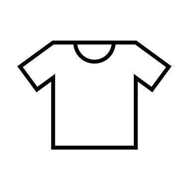Tişört web simgesi. Vektör illüstrasyonu 