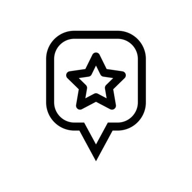 Yıldız simgesinin vektör illüstrasyonu