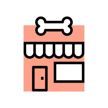 Hayvanlar için ikon vektör resimleme grafik tasarımı dükkânı