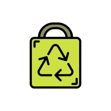 Bir geri dönüşümün vektör illüstrasyonu