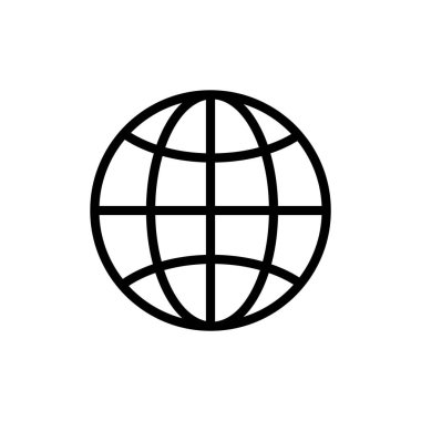 Dünya simgesinin vektör illüstrasyonu