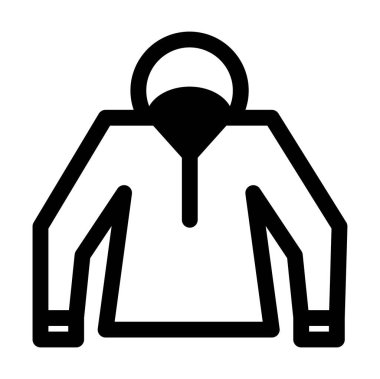 Ceket web simgesi, vektör illüstrasyonu 