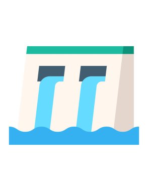 Baraj ağ simgesi. Vektör illüstrasyonu 