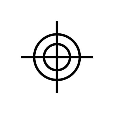 hedef simgesi. vektör illüstrasyonu