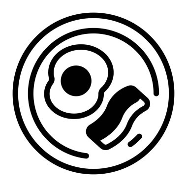 yiyecek simgesi, vektör illüstrasyonu