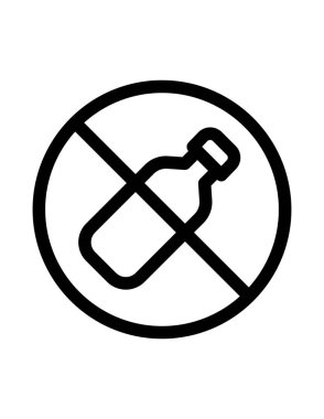 Yasaklama işareti vektör illüstrasyonu 