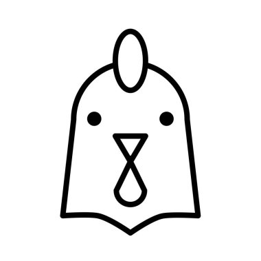 tavuk ağı simgesi, vektör illüstrasyonu