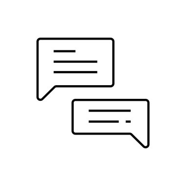 Sohbet simgesi, vektör çizimi