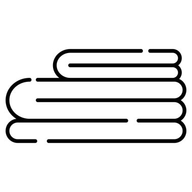 Beyaz arkaplanda izole edilmiş kağıt simgesi yığını. vektör illüstrasyonu