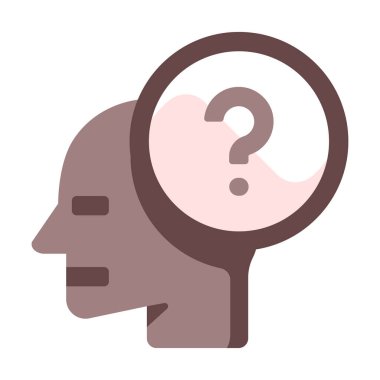 Soru web simgesi. Vektör illüstrasyonu 