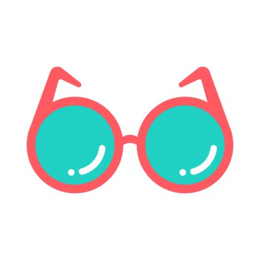 gözlük ikonu vektör illüstrasyonu