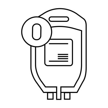 Kan yassı ikon vektör illüstrasyonu