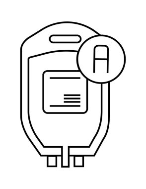 Modern b 'nin vektör illüstrasyonu tıbbi simgeden yoksun