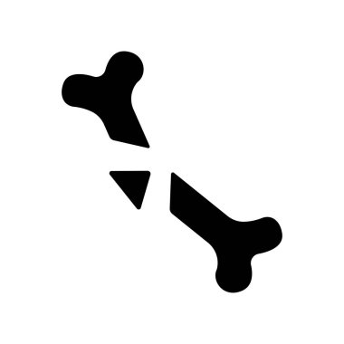 kemik, simge, vektör illüstrasyonu 