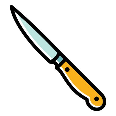 bıçak ve çatal simgesi vektör çizimi