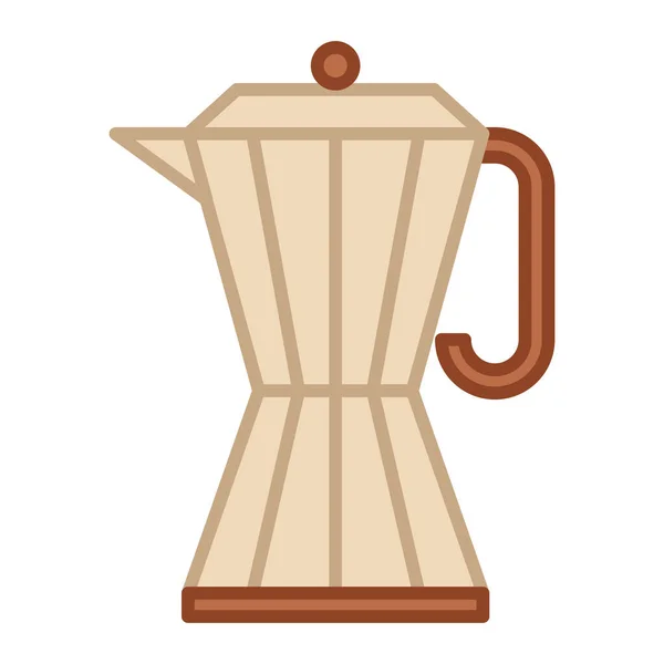 Icône Web Cafetière Illustration Vectorielle — Image vectorielle