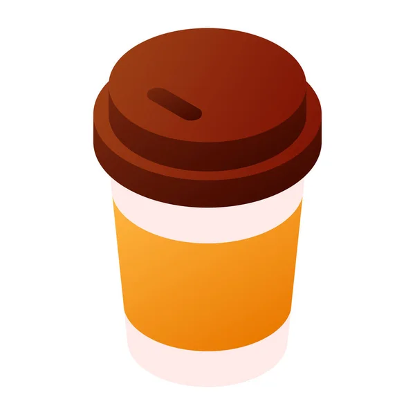 Kaffee Flach Symbol Vektor Illustration — Stockvektor