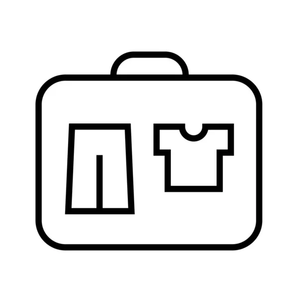 Suitcase Icon Vector Illustration — Stock Vector