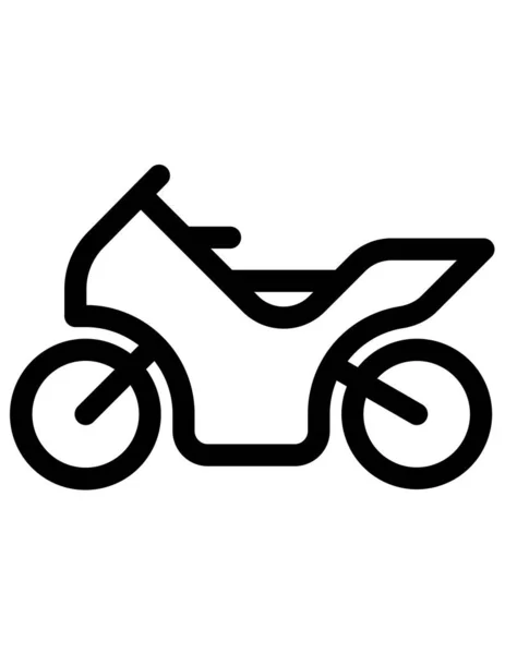 Motorcycle Icon Vector Illustration — Stock Vector