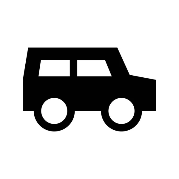 Auto Voertuig Pictogram Vector Illustratie — Stockvector