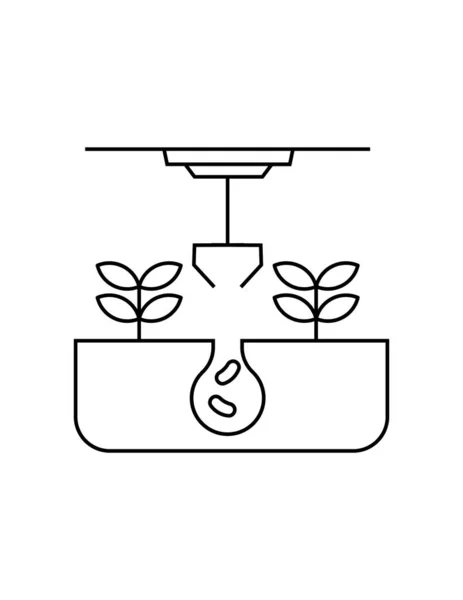 Ícone Web Plantio Ilustração Vetorial — Vetor de Stock