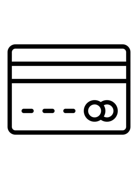 Creditcard Pictogram Vector Illustratie — Stockvector