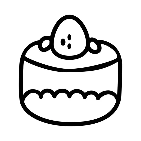 Kuchen Symbol Vektorillustration — Stockvektor