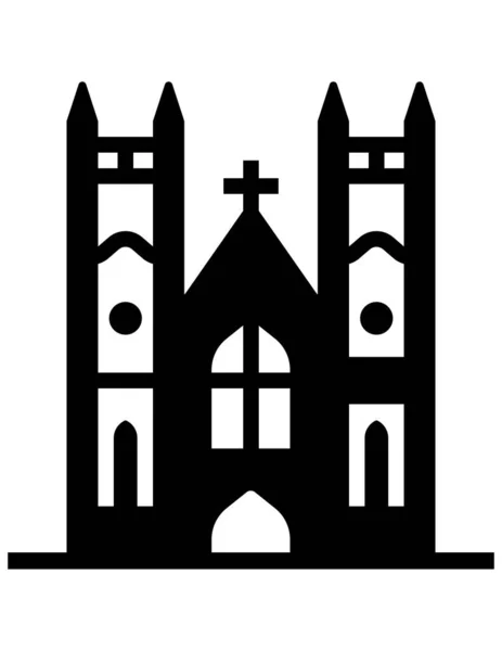 Ikona Internetowa Kościoła Ilustracja Wektora — Wektor stockowy