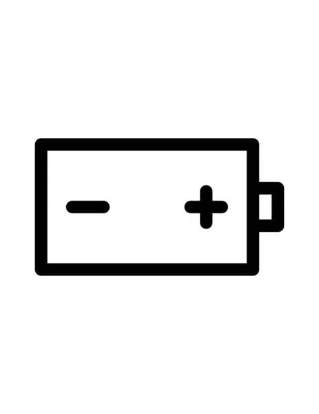 Bateria Ikona Ilustracja Wektora — Wektor stockowy