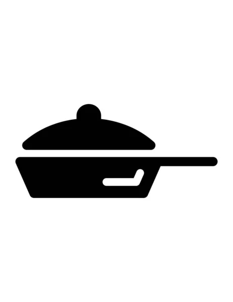 Icône Vectorielle Ligne Nourriture Cuisine — Image vectorielle