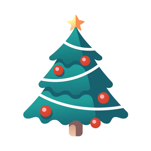 Weihnachtsbaum Symbol Vektorillustration — Stockvektor