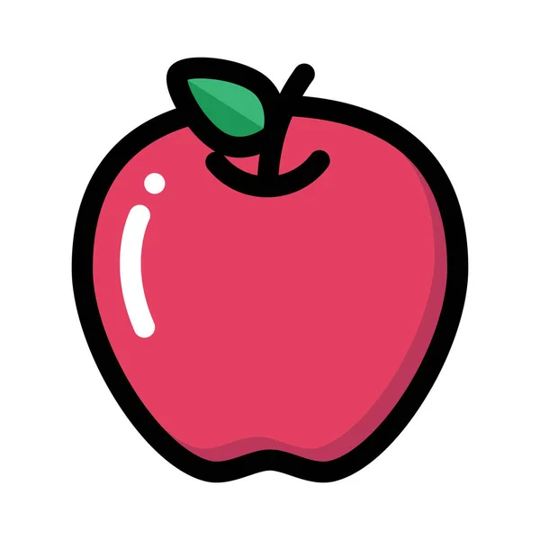 Apfel Web Symbol Vektorillustration — Stockvektor