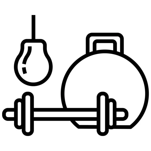 Gym Fitness Vector Icons — Stock Vector