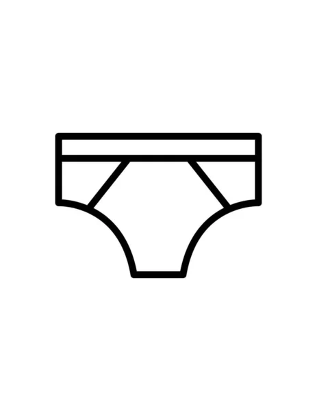 Pantalón Icono Vector Aislado Sobre Fondo Blanco — Vector de stock