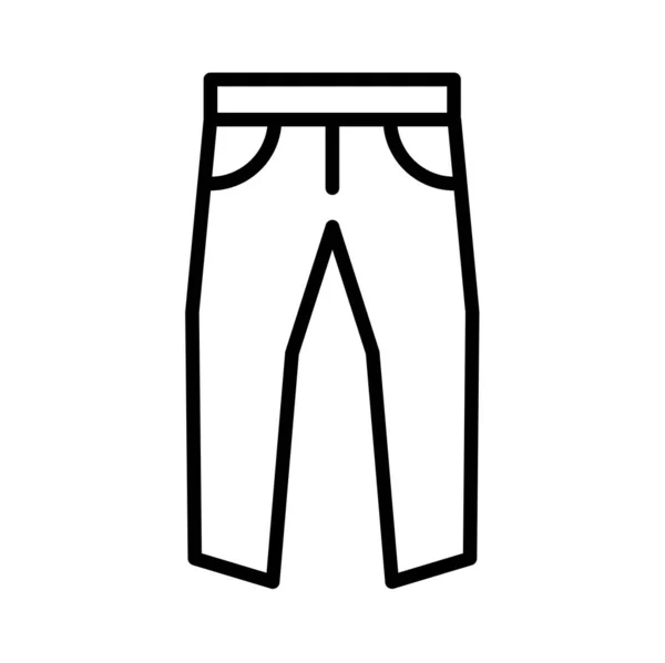Pantaloni Icona Web Illustrazione Vettoriale — Vettoriale Stock