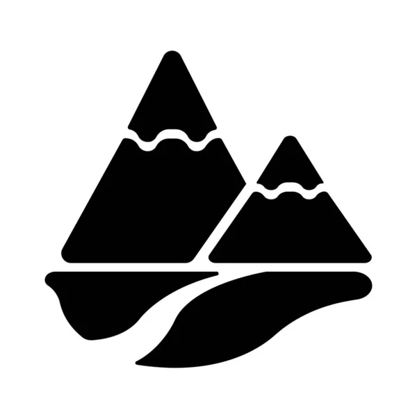 Mountain Icon Vector Illustration — Stock Vector