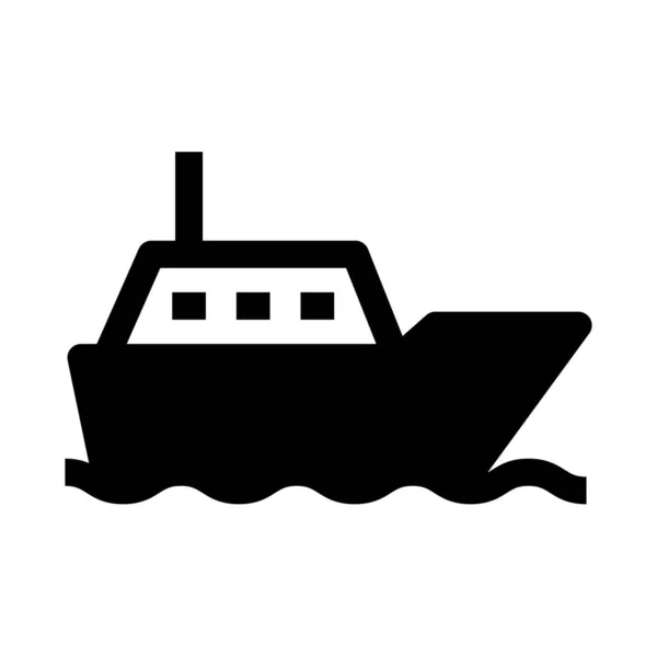 Boat Icon Vector Illustration — Stock Vector