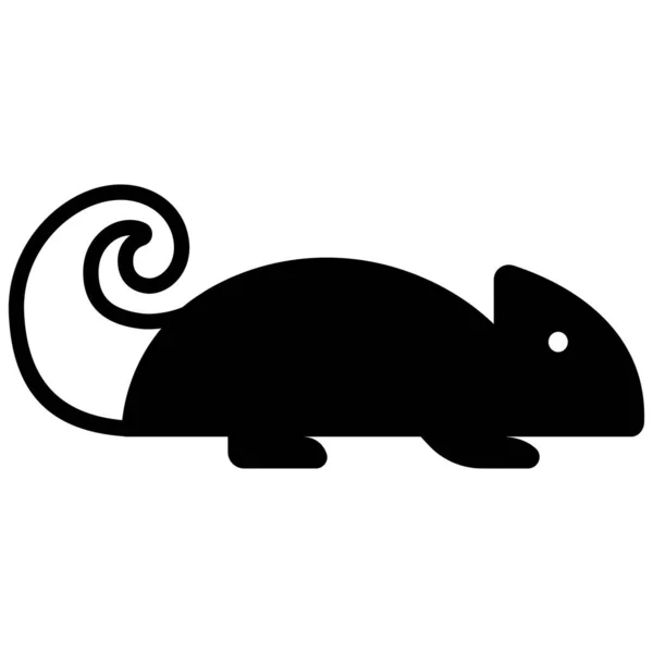 Vector Illustration Cute Cartoon Rat — Stock Vector
