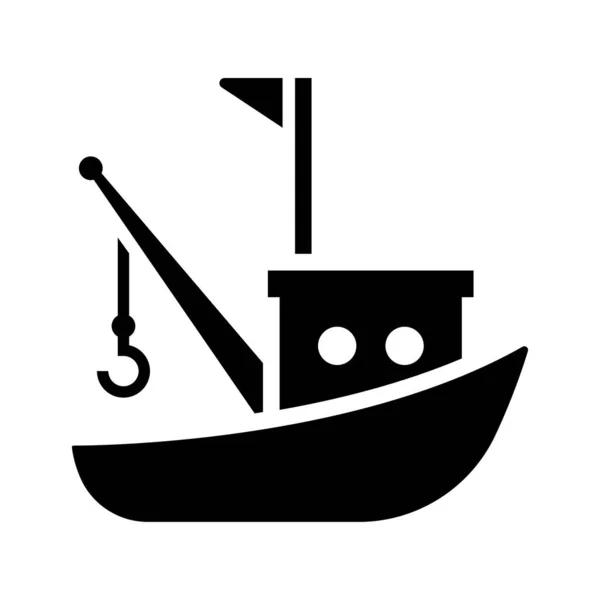 Boat Icon Vector Illustration — Stock Vector