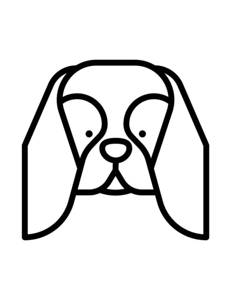 Icona Del Cane Illustrazione Vettoriale — Vettoriale Stock