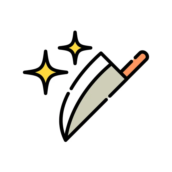 Cuchillo Icono Vector Ilustración — Archivo Imágenes Vectoriales