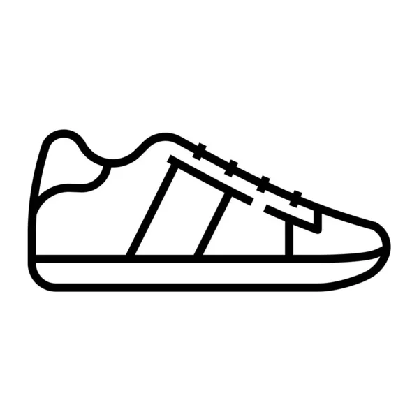 Ilustración Vectorial Los Zapatos Deportivos Modernos Icono — Vector de stock