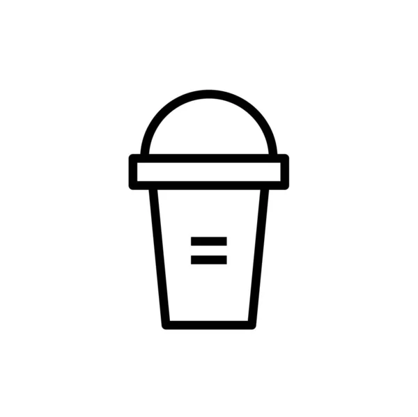 Taza Icono Ilustración Vectorial — Vector de stock