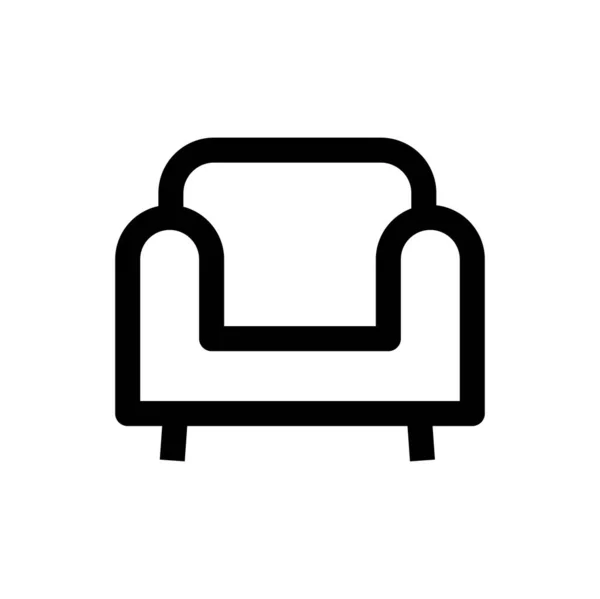 Sessel Symbol Vektorillustration — Stockvektor
