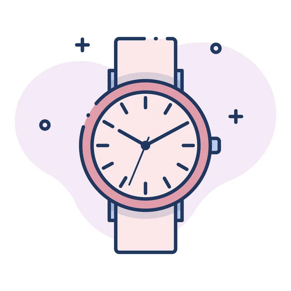 Horloge Pictogram Vector Illustratie — Stockvector