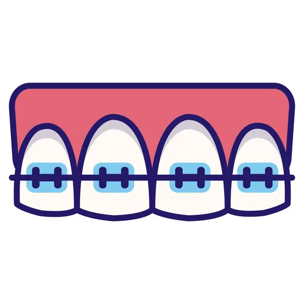 Icono Odontología Ilustración Vectorial — Vector de stock